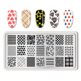 BORN PRETTY Nail Stamping Plates Lace Flower Animal Pattern Nail Art Stamp Stamping Template Image Plate Stencil Nails Tool