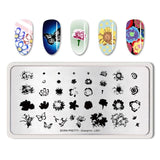 BORN PRETTY Nail Stamping Plates Lace Flower Animal Pattern Nail Art Stamp Stamping Template Image Plate Stencil Nails Tool