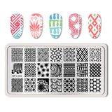 BORN PRETTY Nail Stamping Plates Lace Flower Animal Pattern Nail Art Stamp Stamping Template Image Plate Stencil Nails Tool