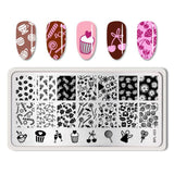 BORN PRETTY Nail Stamping Plates Lace Flower Animal Pattern Nail Art Stamp Stamping Template Image Plate Stencil Nails Tool