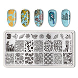 BORN PRETTY Nail Stamping Plates Lace Flower Animal Pattern Nail Art Stamp Stamping Template Image Plate Stencil Nails Tool