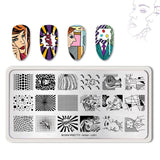 BORN PRETTY Nail Stamping Plates Rectangle Beauty Multi-styles Nail Art Stamp Image Template Stencils Artist Manicure