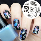 BORN PRETTY Rose Flower Nail Art Stamp Template Flower Mandala Butterfly Image Plate Nail Stamping Plate Manicure Tools