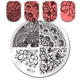 BORN PRETTY Rose Flower Nail Art Stamp Template Flower Mandala Butterfly Image Plate Nail Stamping Plate Manicure Tools