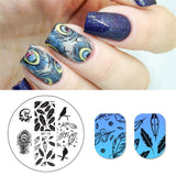 BORN PRETTY Square Nail Stamping Template Cat Tiger Leopard Eye Manicure Nail Art Image Plate Nail Art Print Stencil BP-X50