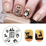 BORN PRETTY Square Nail Stamping Template Cat Tiger Leopard Eye Manicure Nail Art Image Plate Nail Art Print Stencil BP-X50