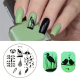 BORN PRETTY Square Nail Stamping Template Cat Tiger Leopard Eye Manicure Nail Art Image Plate Nail Art Print Stencil BP-X50