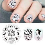 BORN PRETTY Square Nail Stamping Template Cat Tiger Leopard Eye Manicure Nail Art Image Plate Nail Art Print Stencil BP-X50