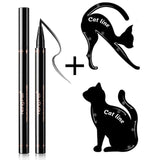 Beautiful Big Eye Makeup Tool Set Black Liquid Eyeliner and Cat Eyeliner Stencil Drawing Arrow for Eyes Template Make Up Tools