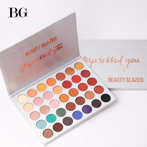 Beauty Glazed 35Color eyeshadow pallete Glitter Makeup Matte Eye shadow Long-lasting make up palette maquillage paleta de sombra
