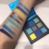 Beauty Glazed Makeup 9 Colors Eyeshadow Pallete Waterproof Diamond Glitter Shimmer Eye Shadow Powder Professional Shadow Kit