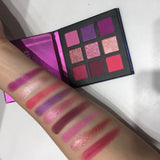 Beauty Glazed Makeup 9 Colors Eyeshadow Pallete Waterproof Diamond Glitter Shimmer Eye Shadow Powder Professional Shadow Kit