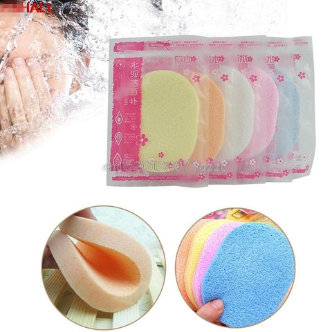 Beauty Soft Facial Face Wash Cleansing Sponge Puff Pad Makeup Remover Puffs New #H027#