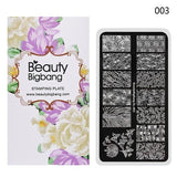 BeautyBigBang Nail Stamping Plate Stamping For Nails 1PC 2018 Summer Flower Geometry Nail Art Stamping plate Nail Template