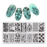 BeautyBigBang Nail Stamping Plate Stamping For Nails 1PC 2018 Summer Flower Geometry Nail Art Stamping plate Nail Template