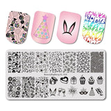 BeautyBigBang Nail Stamping Plate Stamping For Nails 1PC 2018 Summer Flower Geometry Nail Art Stamping plate Nail Template