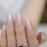 Beige Gradient French Manicure Tips Gorgeous and Classy Natural Fake Nails Faded Nails Designed