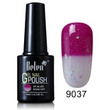 Belen 10ML Thermo Color Change Nail  Polish Profeesional Lucky Varnishes Semi Permanent Lacquer Nail Art Hybrid GelLak