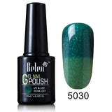 Belen 10ML Thermo Color Change Nail  Polish Profeesional Lucky Varnishes Semi Permanent Lacquer Nail Art Hybrid GelLak