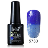 Belen 10ML Thermo Color Change Nail  Polish Profeesional Lucky Varnishes Semi Permanent Lacquer Nail Art Hybrid GelLak