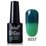 Belen 10ML Thermo Color Change Nail  Polish Profeesional Lucky Varnishes Semi Permanent Lacquer Nail Art Hybrid GelLak