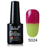 Belen 10ML Thermo Color Change Nail  Polish Profeesional Lucky Varnishes Semi Permanent Lacquer Nail Art Hybrid GelLak