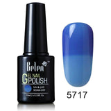 Belen 10ML Thermo Color Change Nail  Polish Profeesional Lucky Varnishes Semi Permanent Lacquer Nail Art Hybrid GelLak
