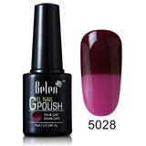 Belen 10ML Thermo Color Change Nail  Polish Profeesional Lucky Varnishes Semi Permanent Lacquer Nail Art Hybrid GelLak