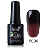 Belen 10ML Thermo Color Change Nail  Polish Profeesional Lucky Varnishes Semi Permanent Lacquer Nail Art Hybrid GelLak