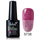 Belen 10ML Thermo Color Change Nail  Polish Profeesional Lucky Varnishes Semi Permanent Lacquer Nail Art Hybrid GelLak