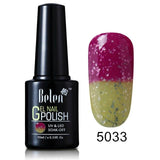 Belen 10ML Thermo Color Change Nail  Polish Profeesional Lucky Varnishes Semi Permanent Lacquer Nail Art Hybrid GelLak