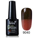 Belen 10ML Thermo Color Change Nail  Polish Profeesional Lucky Varnishes Semi Permanent Lacquer Nail Art Hybrid GelLak