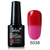Belen 10ML Thermo Color Change Nail  Polish Profeesional Lucky Varnishes Semi Permanent Lacquer Nail Art Hybrid GelLak