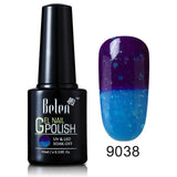 Belen 10ML Thermo Color Change Nail  Polish Profeesional Lucky Varnishes Semi Permanent Lacquer Nail Art Hybrid GelLak