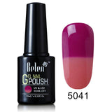 Belen 10ML Thermo Color Change Nail  Polish Profeesional Lucky Varnishes Semi Permanent Lacquer Nail Art Hybrid GelLak