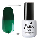 Belen 3 Color 2 Color Thermal Nail Gel Polish 7ml Temperature Color Changing Soak Off UV Gel Lacquer Manicure Lucky Varnish