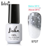 Belen 3 Color 2 Color Thermal Nail Gel Polish 7ml Temperature Color Changing Soak Off UV Gel Lacquer Manicure Lucky Varnish