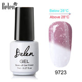 Belen 3 Color 2 Color Thermal Nail Gel Polish 7ml Temperature Color Changing Soak Off UV Gel Lacquer Manicure Lucky Varnish