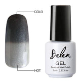 Belen 3 Color 2 Color Thermal Nail Gel Polish 7ml Temperature Color Changing Soak Off UV Gel Lacquer Manicure Lucky Varnish