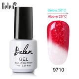 Belen 3 Color 2 Color Thermal Nail Gel Polish 7ml Temperature Color Changing Soak Off UV Gel Lacquer Manicure Lucky Varnish