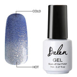 Belen 3 Color 2 Color Thermal Nail Gel Polish 7ml Temperature Color Changing Soak Off UV Gel Lacquer Manicure Lucky Varnish