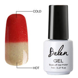 Belen 3 Color 2 Color Thermal Nail Gel Polish 7ml Temperature Color Changing Soak Off UV Gel Lacquer Manicure Lucky Varnish