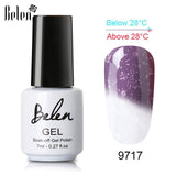 Belen 3 Color 2 Color Thermal Nail Gel Polish 7ml Temperature Color Changing Soak Off UV Gel Lacquer Manicure Lucky Varnish