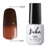 Belen 3 Color 2 Color Thermal Nail Gel Polish 7ml Temperature Color Changing Soak Off UV Gel Lacquer Manicure Lucky Varnish