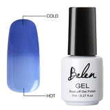 Belen 3 Color 2 Color Thermal Nail Gel Polish 7ml Temperature Color Changing Soak Off UV Gel Lacquer Manicure Lucky Varnish