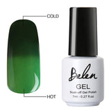 Belen 3 Color 2 Color Thermal Nail Gel Polish 7ml Temperature Color Changing Soak Off UV Gel Lacquer Manicure Lucky Varnish