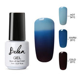 Belen 3 Color 2 Color Thermal Nail Gel Polish 7ml Temperature Color Changing Soak Off UV Gel Lacquer Manicure Lucky Varnish