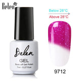 Belen 3 Color 2 Color Thermal Nail Gel Polish 7ml Temperature Color Changing Soak Off UV Gel Lacquer Manicure Lucky Varnish