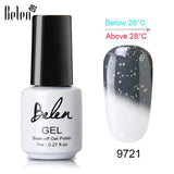 Belen 3 Color 2 Color Thermal Nail Gel Polish 7ml Temperature Color Changing Soak Off UV Gel Lacquer Manicure Lucky Varnish