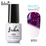 Belen 3 Color 2 Color Thermal Nail Gel Polish 7ml Temperature Color Changing Soak Off UV Gel Lacquer Manicure Lucky Varnish